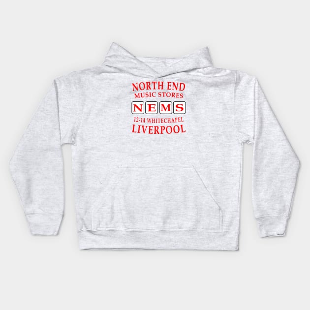 North End Music Stores - NEMS Kids Hoodie by Lyvershop